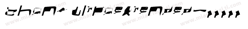 chany ultraextended字体转换